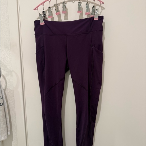 Lululemon Fast and Free Purple Leggings Like New Size 8 - Picture 2 of 5